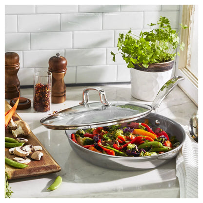 Henckels Clad H3 Ceramic Non-Stick Fry Pan with Lid | 10 Inch