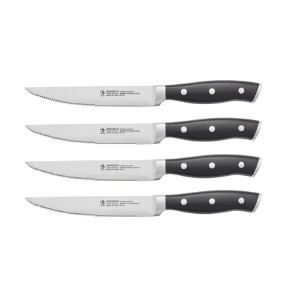 Henckels Forged Accent Steak Knife Set 4 Piece | Black