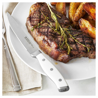 Henckels Forged Accent 4 Piece Steak Knife Set | White
