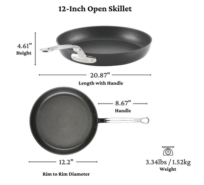 Hestan TITUM® Fusion™ 3-Piece Nonstick Skillet Set (8", 9.5", 12") | The Ultimate Kitchen Trio