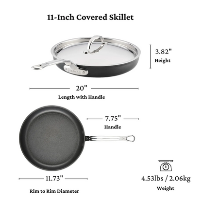 Hestan TITUM® Fusion™ 3-Piece Nonstick Skillet Set (8", 9.5", 12") | The Ultimate Kitchen Trio