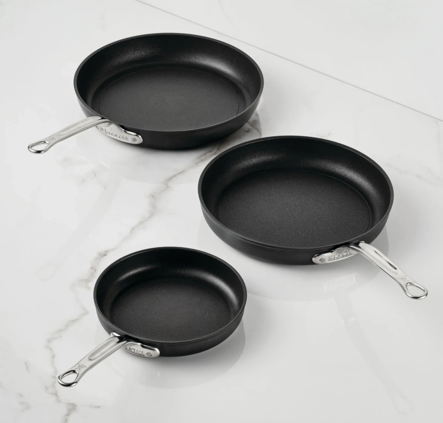 Hestan TITUM® Fusion™ 3-Piece Nonstick Skillet Set (8", 9.5", 12") | The Ultimate Kitchen Trio
