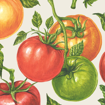 Hester & Cook Tomato Cocktail Napkins | 20 Count Premium Paper Napkins
