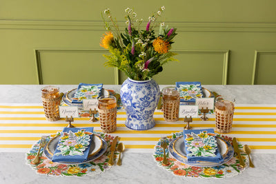 Hester & Cook Die-Cut Wildflower Wreath Paper Placemats | Set of 12
