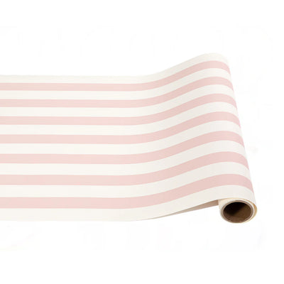 Hester & Cook Pink Classic Stripe Paper Table Runner | 20" x 25' Roll