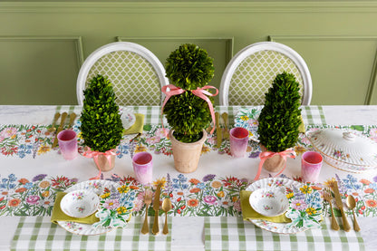 Hester & Cook Wildflower Paper Table Runner – 20" x 25' Floral Roll