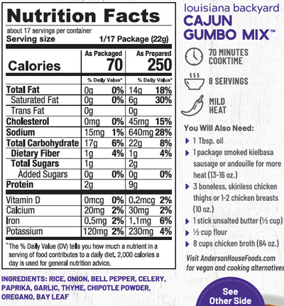 Frontier Soups Louisiana Backyard Cajun Gumbo Soup Mix