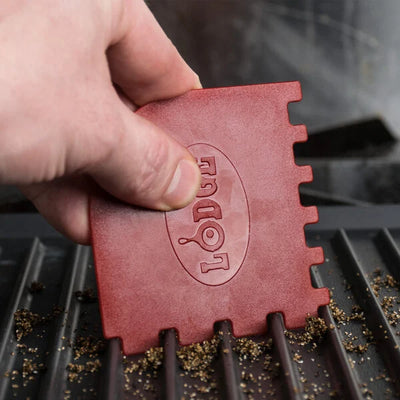 Lodge Grill Pan Scrapers | Red & Black (Set of 2)