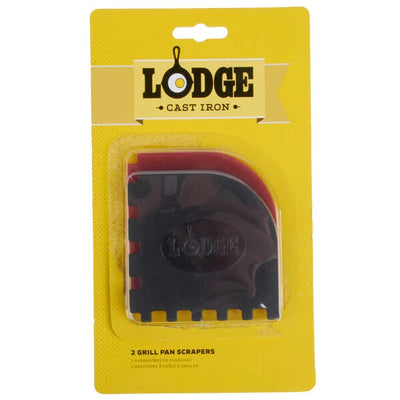 Lodge Grill Pan Scrapers | Red & Black (Set of 2)