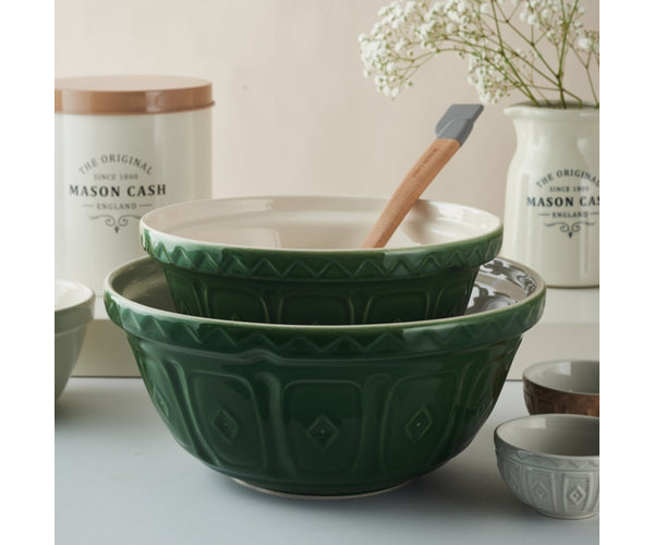 Mason Cash Mixing Bowl Green 11.5" & 9.5" | Set of 2