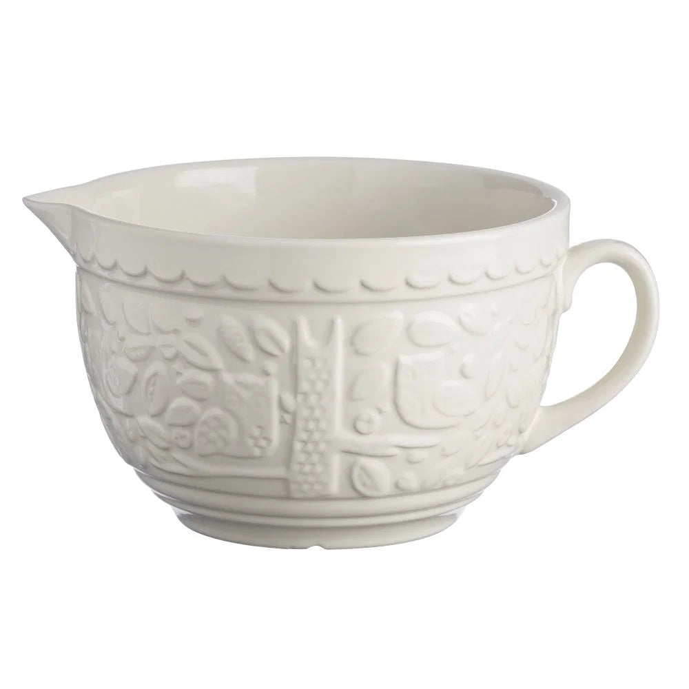 Mason Cash “In the Forest” Owl‑Embossed Batter Bowl | 2 Qt