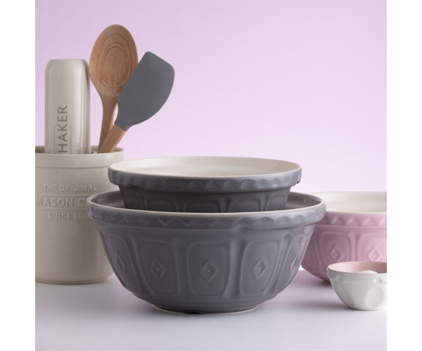 Mason Cash Mixing Bowl Grey 11.5" & 9.5" | Set of 2
