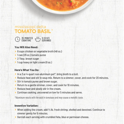 Frontier Soups Mississippi Delta Tomato Basil Soup