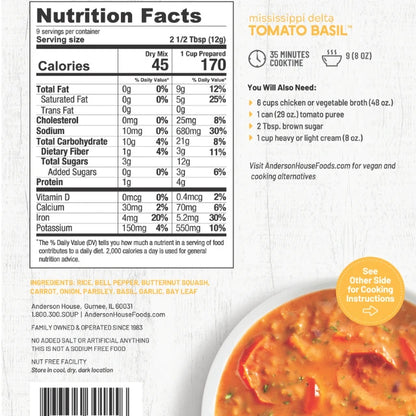 Frontier Soups Mississippi Delta Tomato Basil Soup