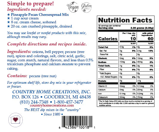 Pineapple Pecan Cheese Spread Mix