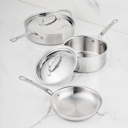 ProBond LUXE 5 Piece: 11" open skillet, 2 qt covered Saucepan, 3.5 qt covered Sauté Pan