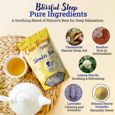 Slumber Tea | Relaxing Caffeine-Free Herbal Blend with Real Honey