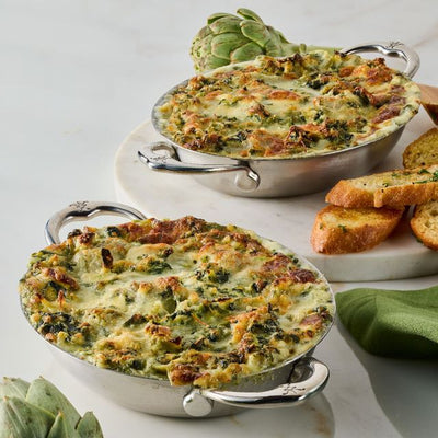 Hestan Provisions Oval Stainless Gratin | 8.5 Inches x 6.5 Inches