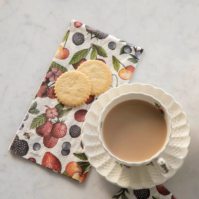 Hester & Cook Wild Berry Guest Napkins | 15 Count Premium Paper Guest Towels