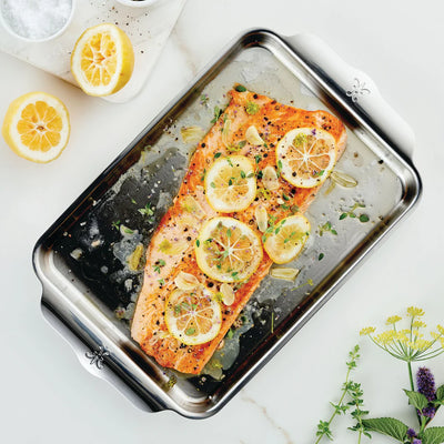Hestan OvenBond Tri-Ply Qtr Sheet Pan | 9x12In | Clad Stainless Steel