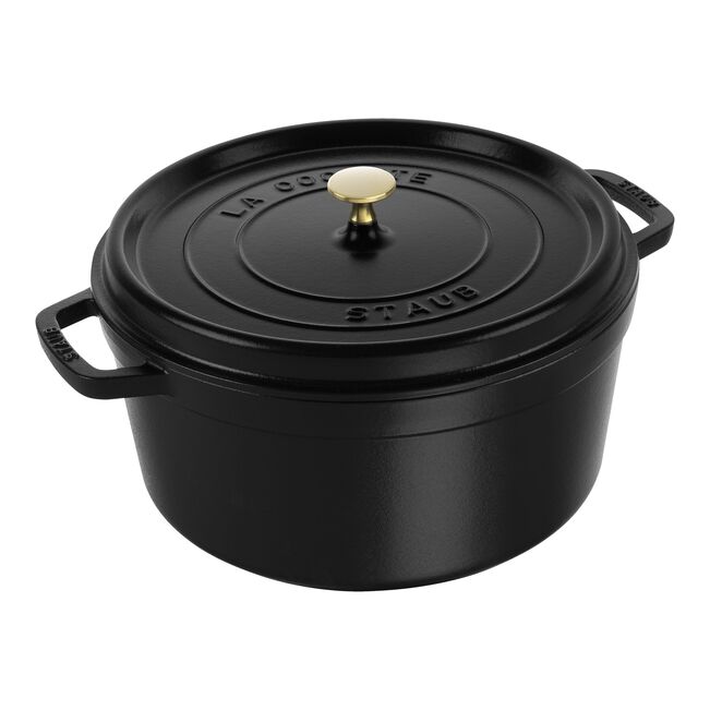 Staub Round Dutch Oven | 8.75 qt | Black