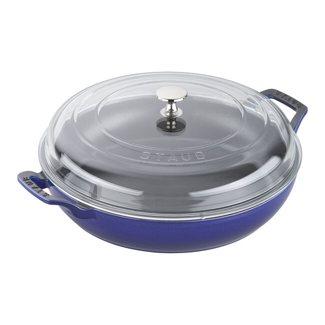 Staub 3.5qt Braiser w/ Glass Lid- Dark Blue