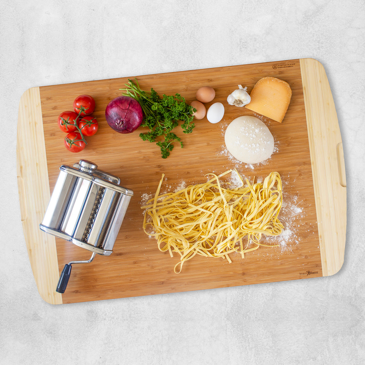 Bamboo Cutting, Carving & Noodle Board with Juice Channel Large | 36"x24"X3/4"