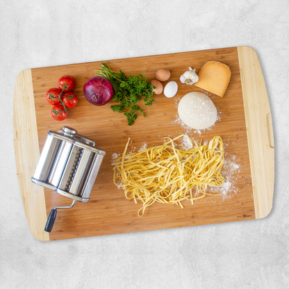 Bamboo Cutting, Carving & Noodle Board with Juice Channel Large | 36"x24"X3/4"