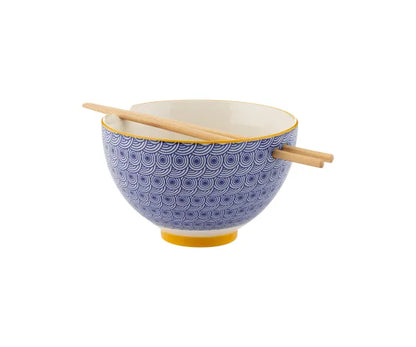 World Foods Noodle Bowl 6.3" With Chopsticks