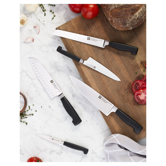 Zwilling Four Star Hollow Edge Santoku Knife | 5.5 Inch