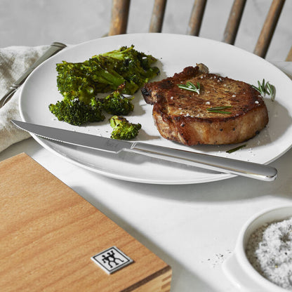 Zwilling Stainless Steel Steak Knife Set with Wood Presentation Case | 8 Piece