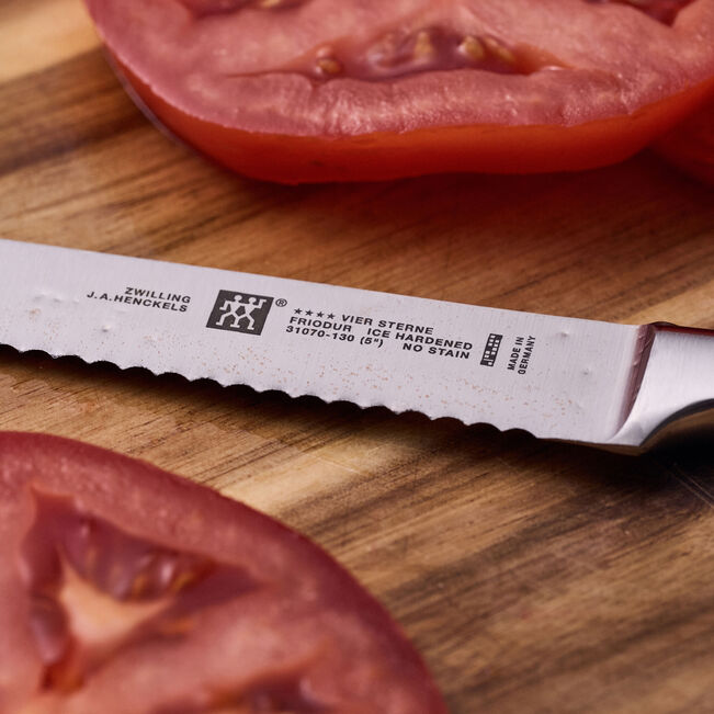 Zwilling Four Star Serrated Utility Knife | 5 Inch