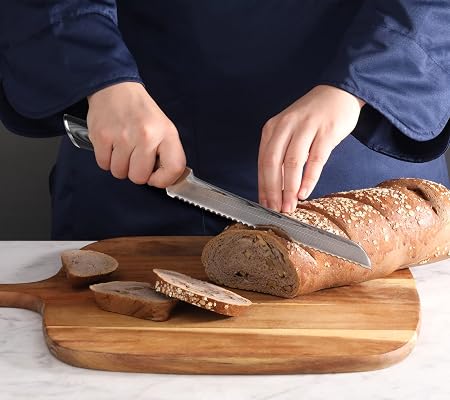 Cangshan NAKA Series Offset Bread Knife w/Sheath | 9 Inch