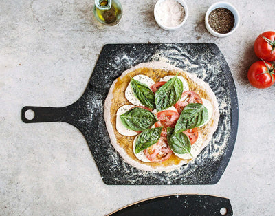 Epicurean Large Pizza Peel | Slate | 23" x 14" Wood Fiber Serving Board