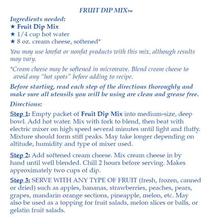 Fruit Dip Mix