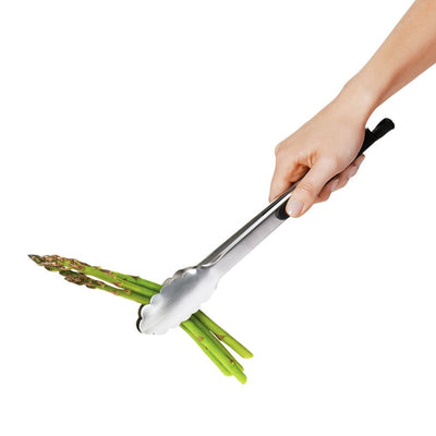 OXO Good Grips Stainless Steel Tongs with Silicone Heads | 12 In