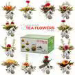 Glass Teapot & 12 Individual Blooming Tea Gift Set