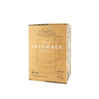 ethoz® Uptowner French Press | 32oz Vacuum-Insulated Coffee Maker