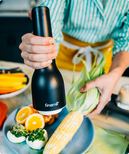 FinaMill ProPlus USB Rechargable Spice Mill | Midnight Black
