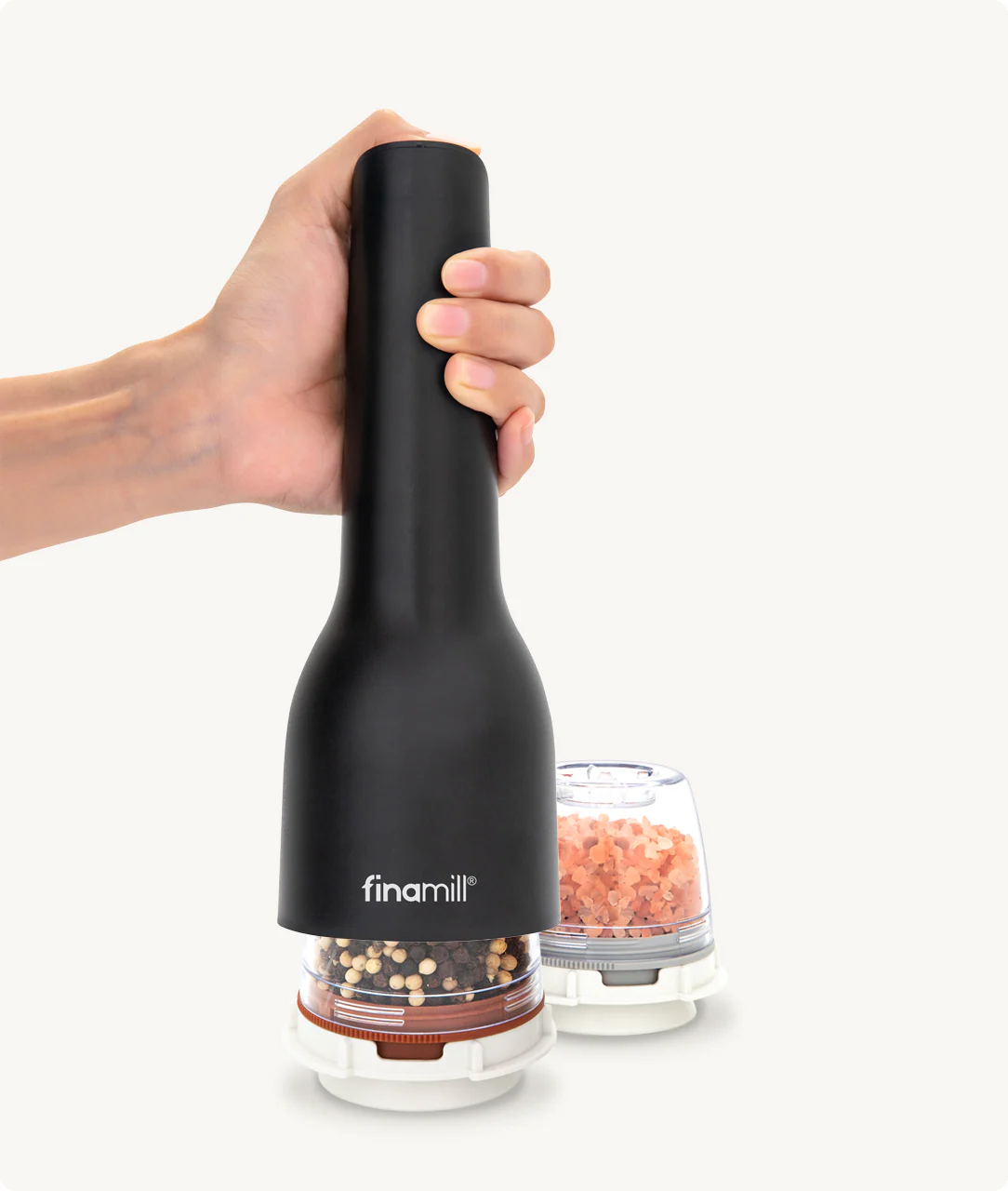 FinaMill ProPlus USB Rechargable Spice Mill | Midnight Black