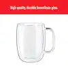 Sorrento Glass Latte Mug | 2 Piece Set 15 oz